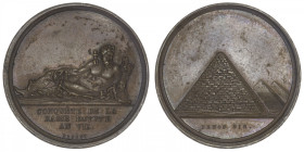 ÉGYPTE
Directoire (1795-1799). Médaille, la Conquête de la Basse-Égypte An VII, Paris. H.850 ; Argent - 32,5 mm - 12 h
TTB à Superbe.
