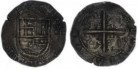 ESPAGNE
Philippe II d’Espagne (1556-1598). 8 réaux ND, Séville. Cal.720 ; Argent - 27,35 g - 39 mm - 7 h
Très bel exemplaire pour le type. TTB.