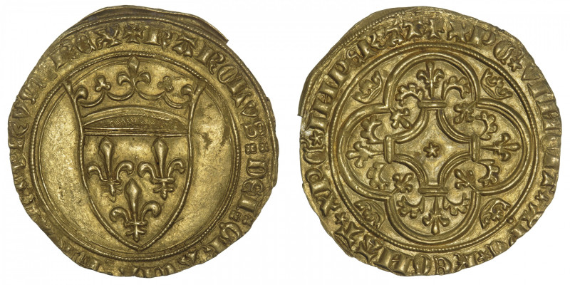 FRANCE / CAPÉTIENS
Charles VI (1380-1422). Écu d’or à la couronne, 3e émission ...