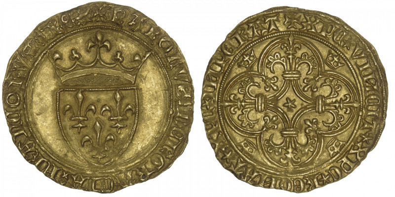 FRANCE / CAPÉTIENS
Charles VI (1380-1422). Écu d’or à la couronne, 4e émission ...