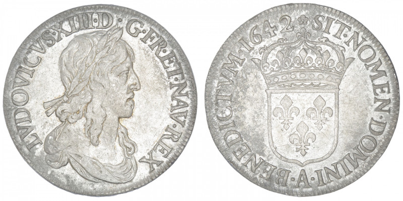 FRANCE / CAPÉTIENS
Louis XIII (1610-1643). Écu de 60 sols, 1er poinçon de Warin...