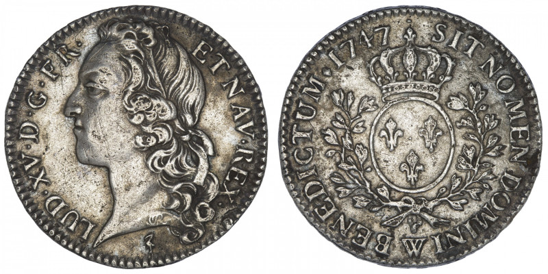 FRANCE / CAPÉTIENS
Louis XV (1715-1774). Demi-écu au bandeau 1747, W, Lille. Dy...