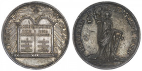 FRANCE
Constitution (1791-1792). Médaille, Tribunal d'Appel séant à Paris ND, Paris. Argent - 54,05 g - 47,5 mm - 12 h
Coups. Rare en argent. TB.
