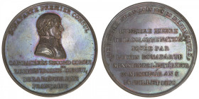 FRANCE
Consulat (1799-1804). Médaille, colonne nationale de la place Vendôme 1800, Paris. Br.63v ; Cuivre - 64,23 g - 55 mm - 12 h
TTB.