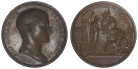 FRANCE
Consulat (1799-1804). Médaille, rétablissement du Culte An X, Paris. Br.213 ; Cuivre - 63,82 g - 50 mm - 12 h
Superbe.
