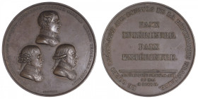 FRANCE
Consulat (1799-1804). Médaille, promulgation du Traité d’Amiens, par Jeuffroy 1802, Paris. Br.218 - Ess.983 ; Cuivre - 91,09 g - 67 mm - 12 h...