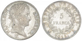 FRANCE
Premier Empire / Napoléon Ier (1804-1814). 5 francs Empire 1811, A, Paris. G.584 - F.307 ; Argent - 24,61 g - 37 mm - 6 h
TB.