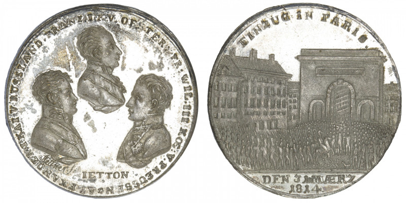 FRANCE
Premier Empire / Napoléon Ier (1804-1814). Médaille, entrée des alliés à...