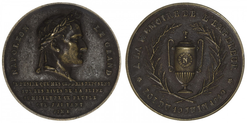 FRANCE
Louis-Philippe Ier (1830-1848). Médaille, Napoléon Le Grand, à la mémoir...