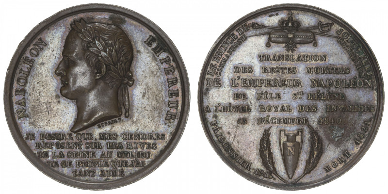 FRANCE
Louis-Philippe Ier (1830-1848). Médaille, translation des restes mortels...