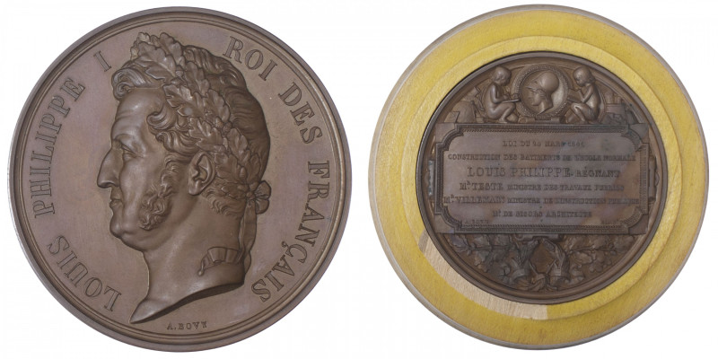 FRANCE
Louis-Philippe Ier (1830-1848). Médaille pour la construction des bâtime...