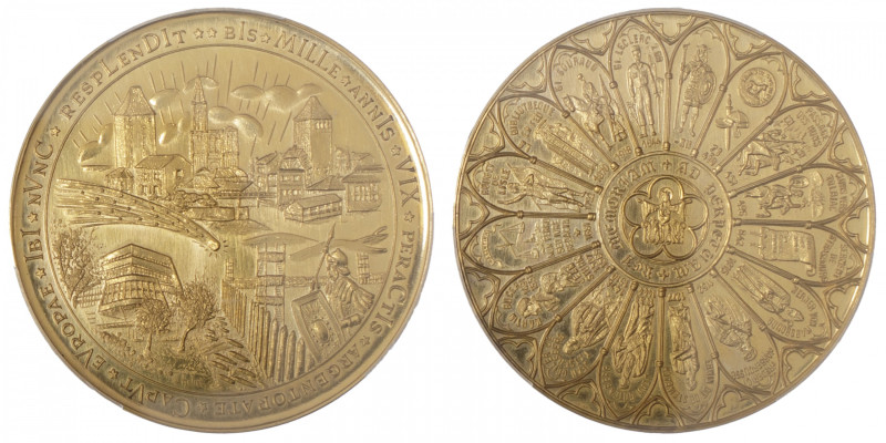 FRANCE
Ve République (1958 à nos jours). Médaille d’Or au module de 42 ducats, ...