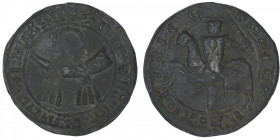 FRANCE / FÉODALES
Orange (principauté d’), Raimond Ier des Baux et son neveu Raimond II, co-prince (1239-1282). Bulle seigneuriale ND (c.1216). Orang...