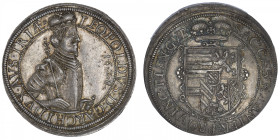 FRANCE / FÉODALES
Alsace, Léopold V (1619-1632). Thaler 1628. KM.267.4 ; Argent - 28,12 g - 41 mm - 12 h
Très bel exemplaire. TTB à Superbe.