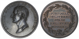 GRANDE-BRETAGNE
Georges III (1760-1820). Médaille, Arthur Marquis de Wellington, Victoires au Portugal et en Espagne 1812. Bronze - 26,15 g - 36 mm -...