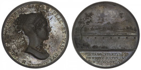 ITALIE
Parme, Marie-Louise (1815-1847). Médaille, travaux sur le Taro 1818. Br.1811 ; Bronze - 37,09 g - 41 mm - 12 h
Exemplaire taché sinon Superbe...