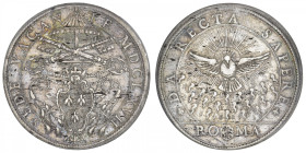 ITALIE
Vatican, Siège vacant (1667). Piastre 1667, Rome. KM.310 ; Argent - 31,88 g - 43 mm - 12 h
TB à TTB.