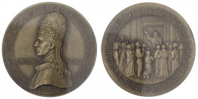 ITALIE
Vatican, Pie XII (1939-1958). Médaille papale du Jubilé 1950. Modesti.129 ; Bronze - 48 mm - 12 h
NGC MS 65 (2109910-015). Superbe à Fleur de...