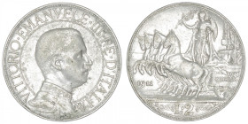 ITALIE
Victor-Emmanuel III (1900-1946). 2 lire 1911, R, Rome. KM.46 ; Argent - 9,97 g - 27 mm - 6 h
Rare date. TTB.