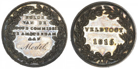 PAYS-BAS
Guillaume I (1815-1840). Médaille d’hommage d’Amsterdam, Veldtogt 1815. Argent - 18,23 g - 37,5 mm - 12 h
Très rare. Superbe.