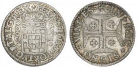 PORTUGAL
Pierre II (1683-1706). 200 reis 1687, Lisbonne. KM.148 ; Argent - 7,77 g - 28 mm - 6 h
TB.