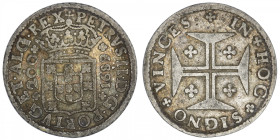 PORTUGAL
Pierre II (1683-1706). 200 reis 1689, Lisbonne. KM.148 ; Argent - 8,12 g - 28 mm - 6 h
TB.