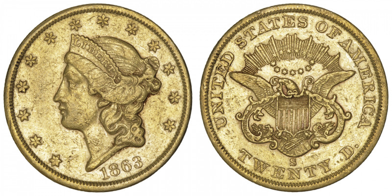 USA
République fédérale des États-Unis d’Amérique (1776-à nos jours). 20 dollar...