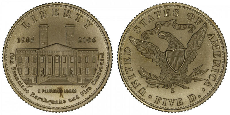 USA
République fédérale des États-Unis d’Amérique (1776-à nos jours). 5 dollars...