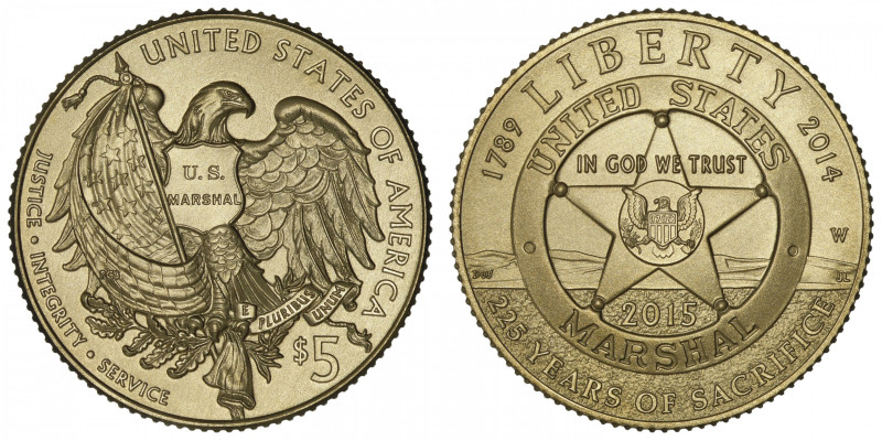 USA
République fédérale des États-Unis d’Amérique (1776-à nos jours). 5 dollars...