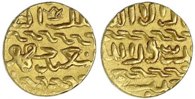 Mamluken
Al Ashraf Barsbay, 1422-1436 (AH 825-848)
Ashrafi o.J., Al Qahira. 3,39 g. sehr schön. Album 998.