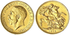 Grossbritannien
Georg V., 1910-1936
Sovereign 1912. Drachentöter. 7,99 g. 917/1000. vorzüglich/Stempelglanz. Seaby 3996.