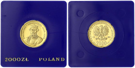 Polen
Volksrepublik, 1949-1989
2000 Zlotych 1980 Kazimierz I. Odnowieciel. Auflage max. 2500 Ex. 8 g 900/1000. In blauer Kapsel. Polierte Platte. Fi...