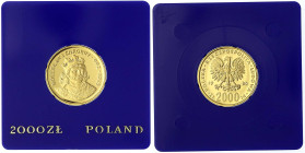 Polen
Volksrepublik, 1949-1989
2000 Zlotych 1980. Boleslaw I. Chrobry. Auflage max. 2500 Ex. 8 g. 900/1000. In blauer Kapsel. Polierte Platte. Kraus...