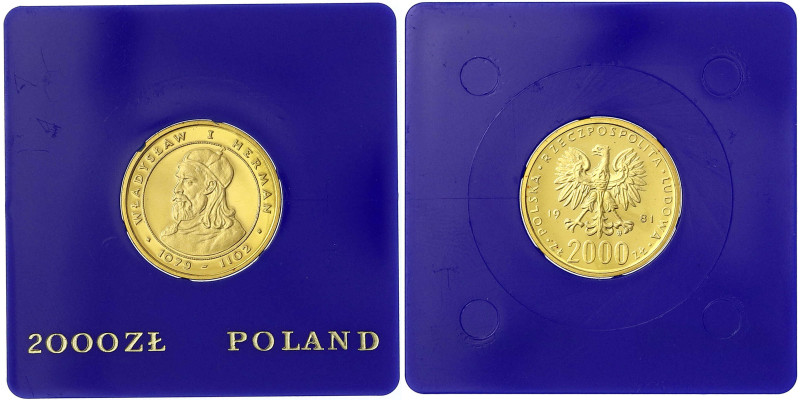 Polen
Volksrepublik, 1949-1989
2000 Zlotych 1981 Wladislaw l. Herman MW. 8 g. ...