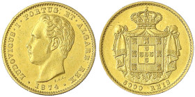 Portugal
Luis I., 1861-1889
5000 Reis 1874. 8,87 g. 917/1000. Auflage nur 6800 Ex. vorzüglich. Friedberg 153. Krause/Mishler 516.