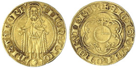 Frankfurt, königl. Mzst
Sigismund, 1410-1437
Goldgulden o.J. (1418/1429). 3,46 g. gutes sehr schön. Joseph/Fellner 103c. Friedberg 937.