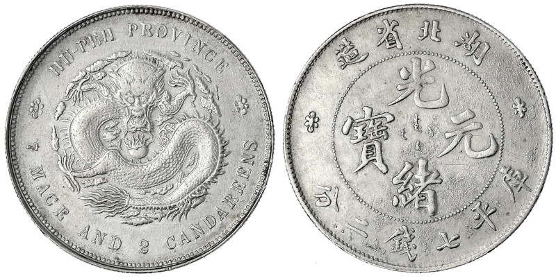 China
Qing-Dynastie. De Zong, 1875-1908
Dollar (Yuan) o.J. (1894) Provinz Hu-P...