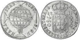 Brasilien
Johannes, Prinzregent, 1799-1818
960 Reis 1817 B, Bahia. sehr schön. Krause/Mishler 307.1.
