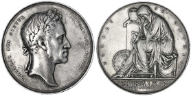 Dänemark
Frederik VI., 1808-1839
Silbermedaille 1839 v. Christensen, a.s. Tod. Bel. Kopf r./Trauergestalt mit Urne. 44,4 mm; 48,17 g. sehr schön, Ra...