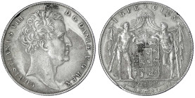 Dänemark
Christian VIII., 1839-1848
Speciesdaler 1847 FF. fast sehr schön, Randfehler und Korrosionsspuren. Hede 3C. Sieg 13.3.