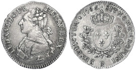 Frankreich
Ludwig XVI., 1774-1793
1/5 Ecu 1786 R, Orleans. gutes sehr schön, justiert. Gadoury 354.