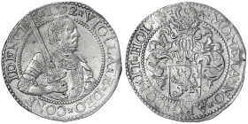 Niederlande-Holland, Provinz
1/2 behelmter Reichstaler 1592. sehr schön/vorzüglich, Randfehler, selten. Delmonte 932.