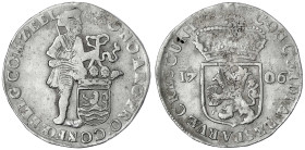 Niederlande-Zeeland, Provinz
Silberdukat 1706. sehr schön, Kratzer und leichte Prägeschwäche. Delmonte 976. Davenport. 4914.
