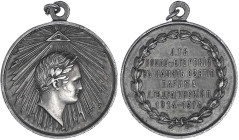 Russland
Nikolaus II., 1894-1917
Tragbare Silbermedaille 1914. Zur 100 Jf. der Einnahme von Paris durch die alliierten Truppen. 28 mm; 10,34 g. sehr...