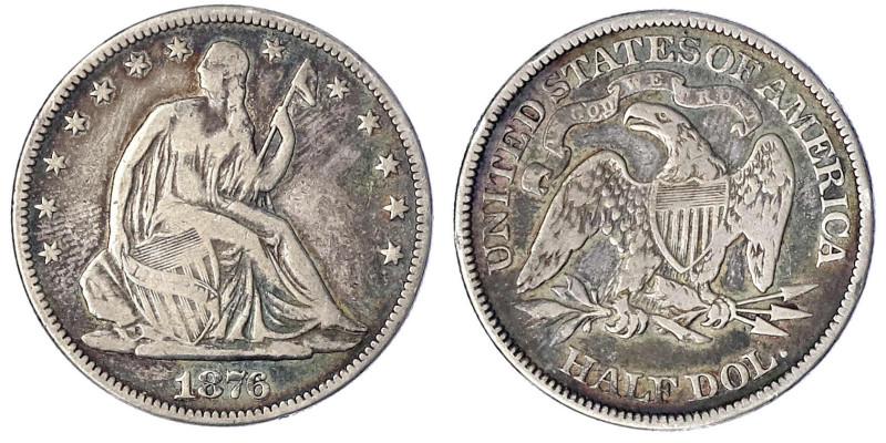 Vereinigte Staaten von Amerika
Unabhängigkeit, seit 1776
1/2 Dollar 1876, Phil...