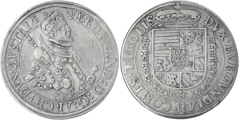 Haus Habsburg
Erzherzog Ferdinand II., 1564-1595
Reichstaler o.J. Hall. Var. H...