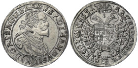 Haus Habsburg
Ferdinand II., 1619-1637
1/2 Reichstaler 1632, Wien. 14,18 g. vorzüglich, kl. Schrötlingsfehler, sehr selten. Herinek 703. Hahn 61a.