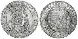 Haus Habsburg
Leopold I., 1657-1705
Reichstaler 1698 (im Stempel geändert aus 1697), Hall. 28,71 g. vorzüglich/Stempelglanz, selten in dieser Erhalt...