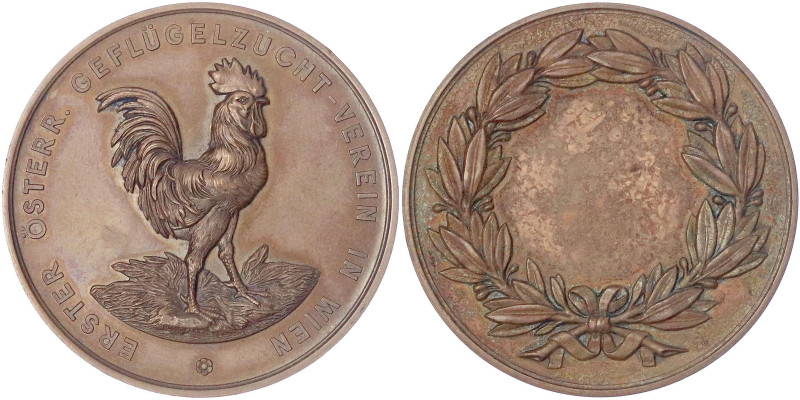 Haus Habsburg
Franz Joseph I., 1848-1916
Bronzemedaille o.J. von Blondelet. Er...