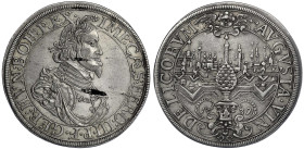 Augsburg-Stadt
Reichstaler 1639 mit Titel Ferdinands III. 29,00 g. vorzüglich, Schrötlingsfehler. Forster 278. Davenport. 5039.